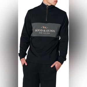 $128 Rodd & Gunn Fernmark Half Zip Rugby Pullover men’s large